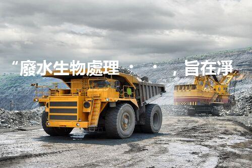 “廢水生物處理，旨在凈化水源，守護(hù)碧水藍(lán)天”